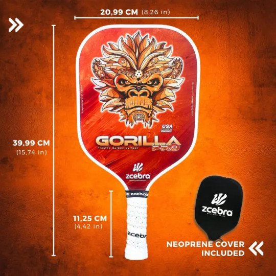 Zcebra Raquette Pickleball Gorilla Pro