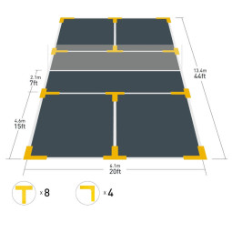 Kit de marquage Pickleball