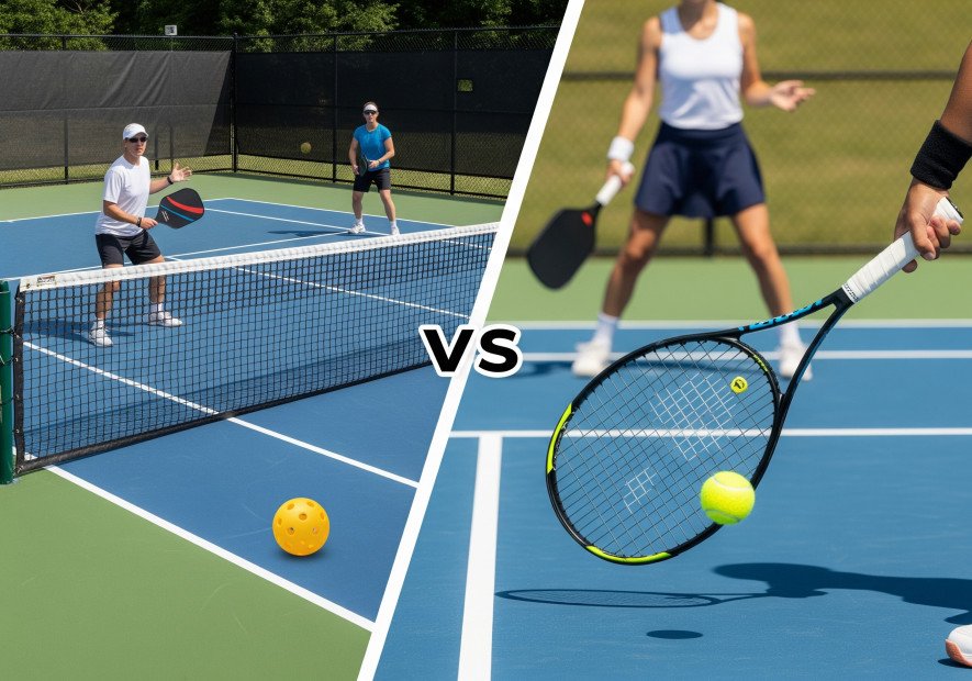 Pickleball vs Tennis : Deux raquettes, deux mondes Pickleball vs Tennis : Deux raquettes, deux mondes